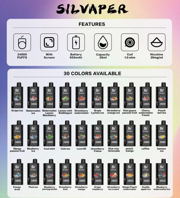SILVAPER 24000 Puffs